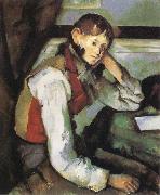 Paul Cezanne Boy with a Red Waistcoat France oil painting reproduction